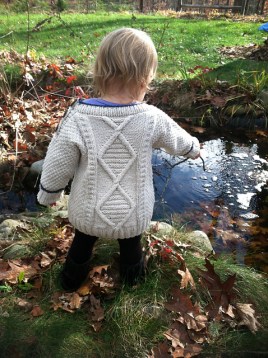 XXKnitWhispererXX made the sweater for her daughter.