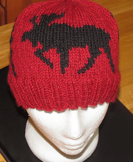 Moose Hat by yarn-yakkerknit in Vintage DK
