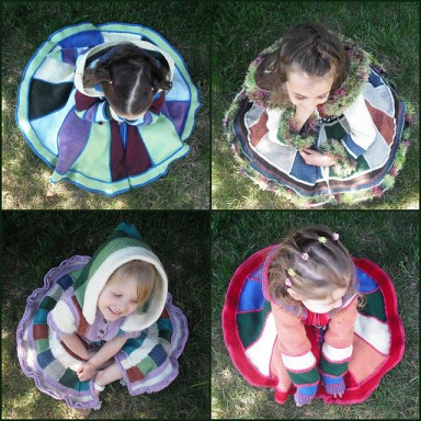 Jessie Rayot's Kat Coat knit in beautiful color variations.