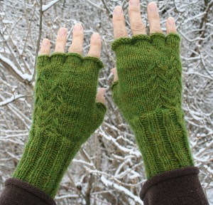 Fern Fingerless Gloves by Amanda Lilley