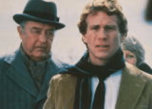 Ray Milland & Ryan O'Neal film "Oliver's Story" in Uxbridge, MA. Photo Courtesy of Paramount Pictures