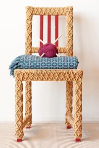 Yarn Bombed Upcycled Chair by Lorna Watt