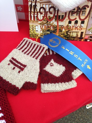 Whitney's gloves one first place at the DC State Fair.