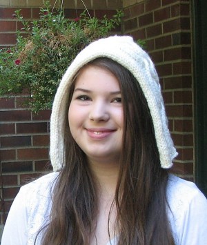 Celtic Cables Hood by Lynn Venghaus