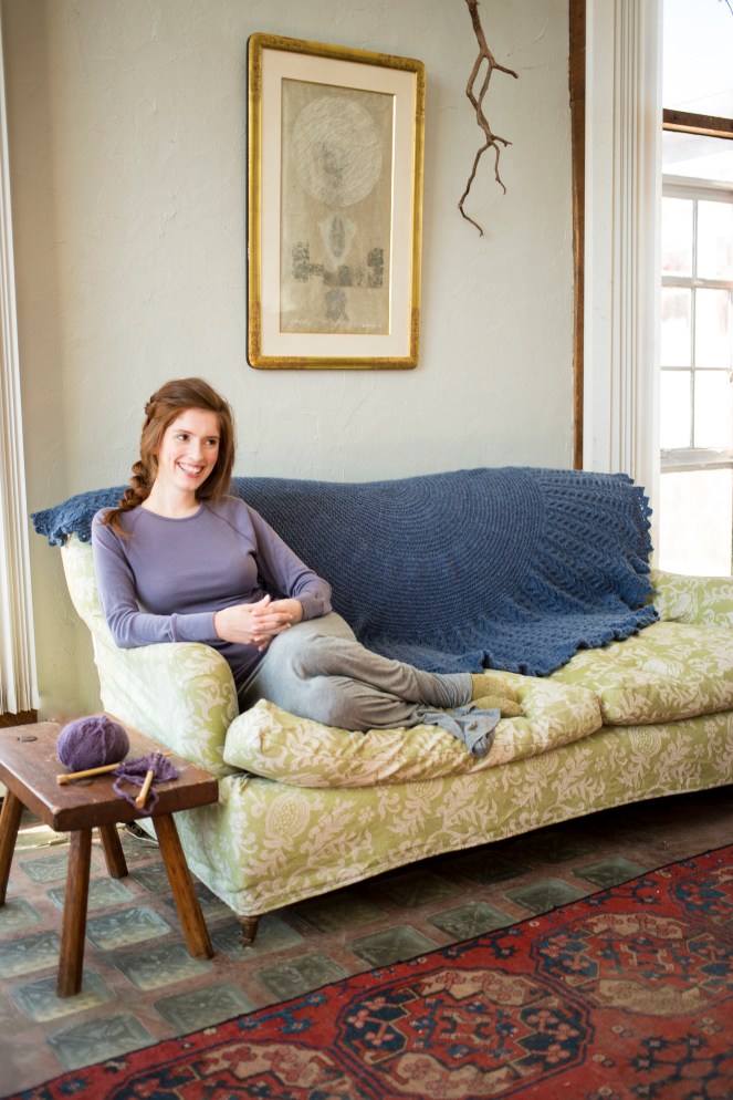 Pyxis Blanket knit in Berroco North Star