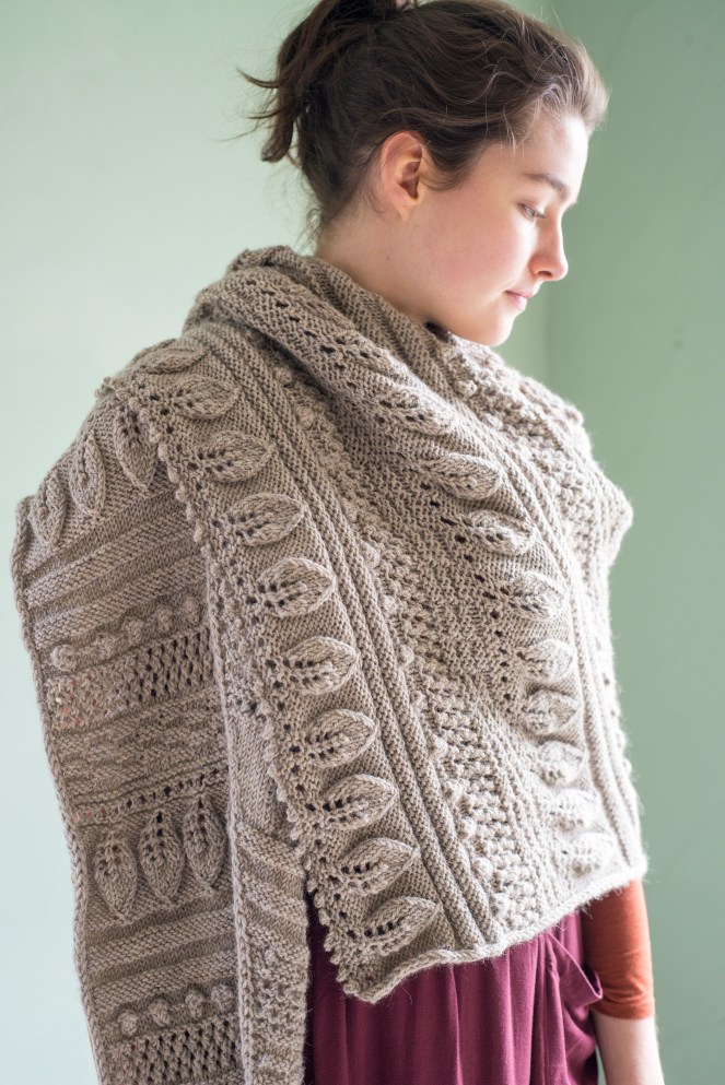Greenwood Shawl Knitting Pattern designed by Martha Wissing in Berroco Ultra Alpaca