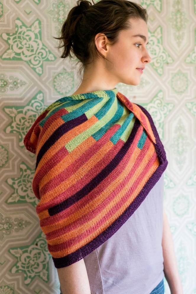 Teeter Totter Shawl knitting pattern in Berroco Ultra Alpaca Fine