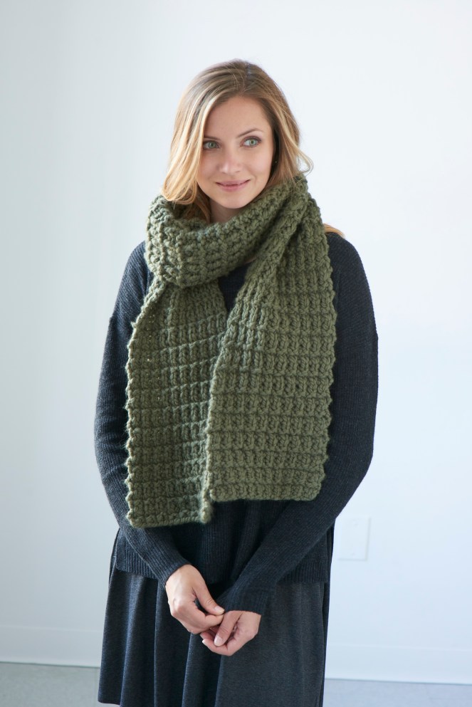 Giuoco scarf pattern in Berroco Noble