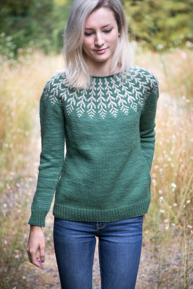 Jennifer Steingass Fern & Feather Sweater Knitting pattern