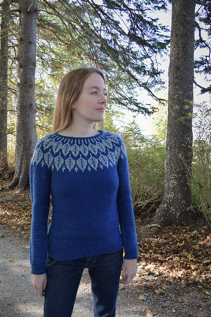 Jennifer Steingass Arboreal sweater knitting pattern