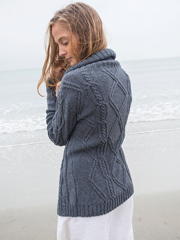 Larkspur cardigan knitting pattern Amy Christoffers