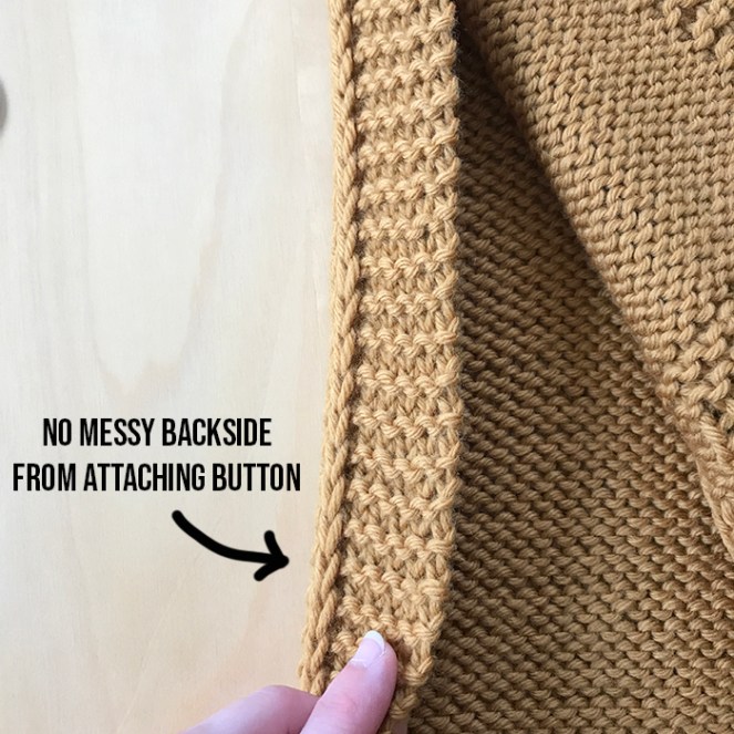 photo of the back side of the happy harvest poncho